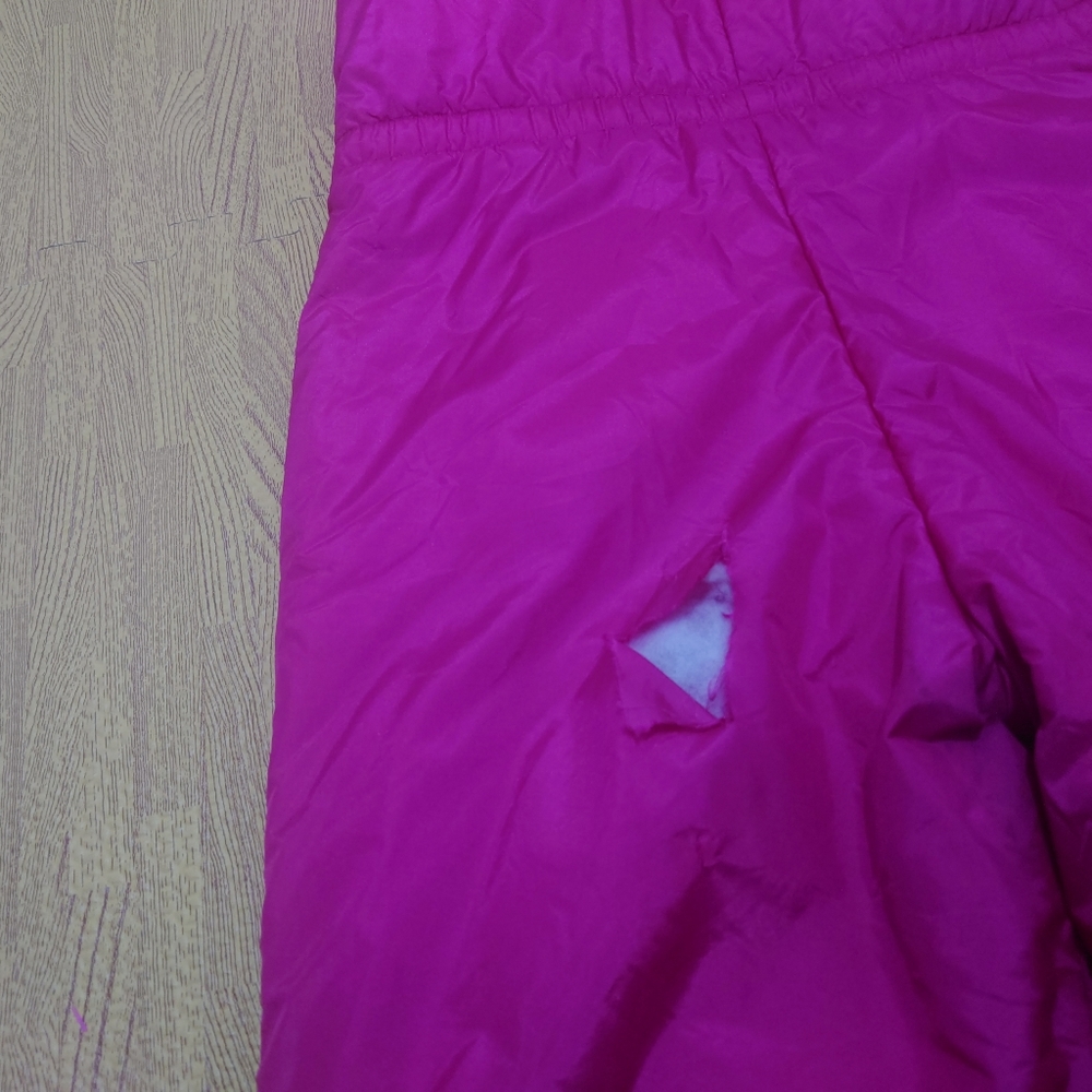 Vintage Rodeo Ski Dungarees Padded Pink Zip Up Women's Small - Picture 7 of 12